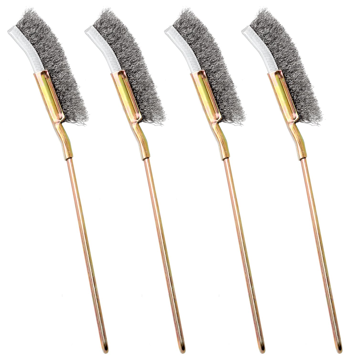 Paint Brush - Zestaw 4 szczotek drucianych z wygiętą