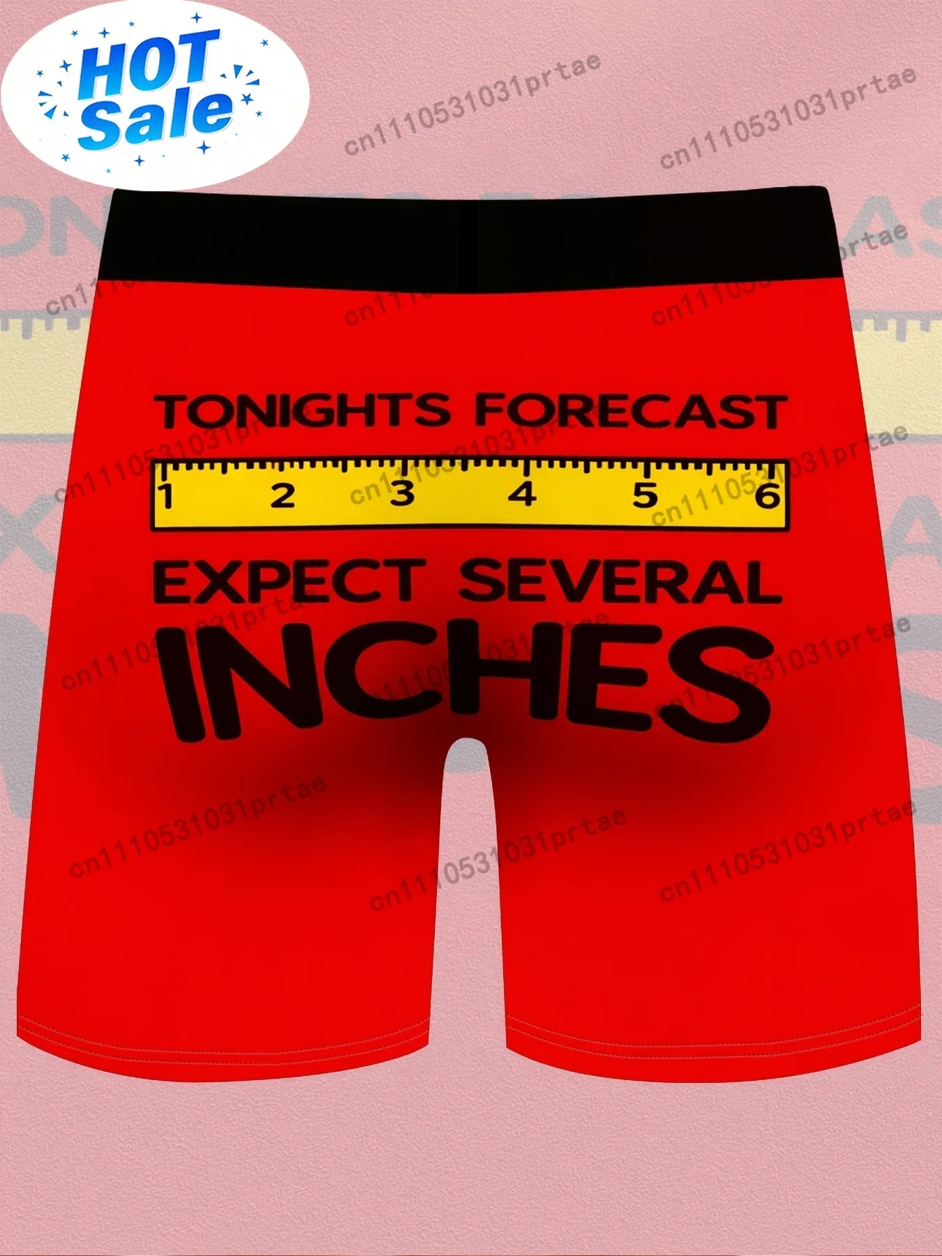 Tape Measure - Męskie majtki z miarką, nowatorskie majtki