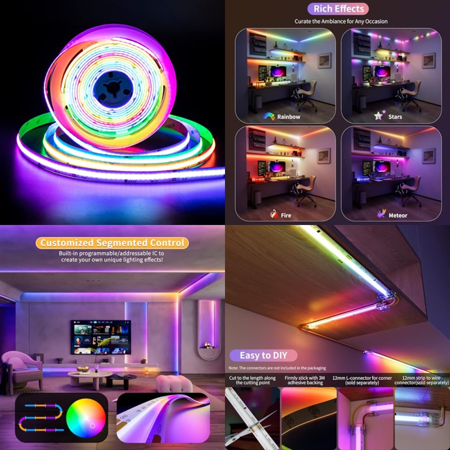 Led Strip Lights - Inteligentna taśma LED RGB Smart IC