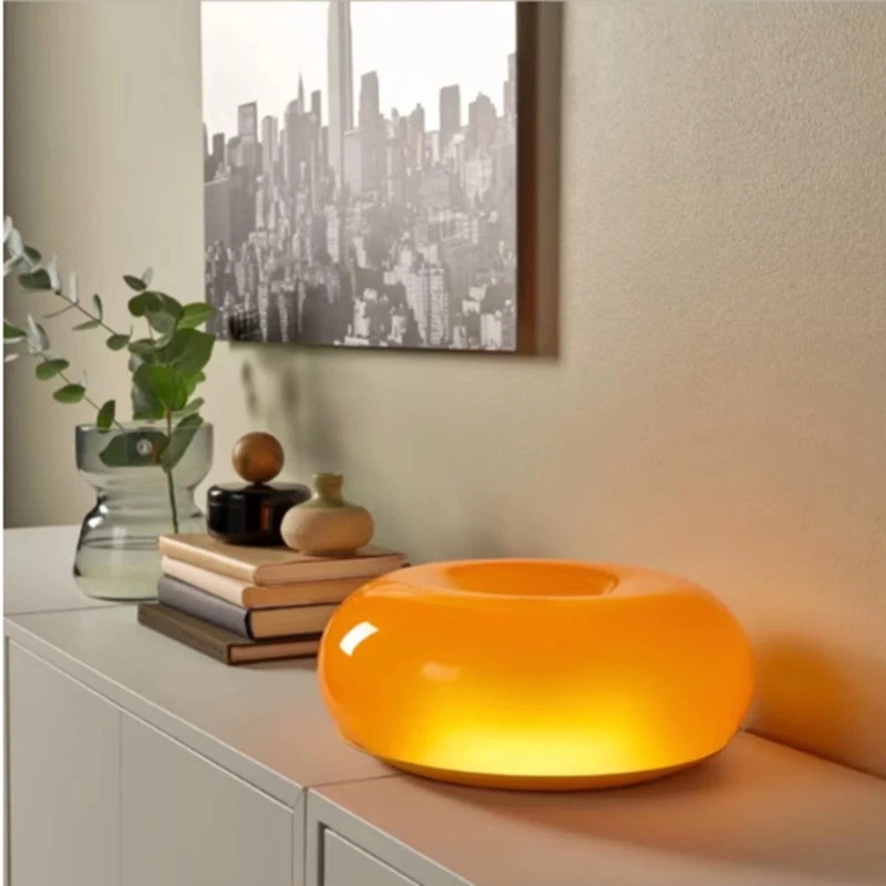 Light Switch - Kreatywna kremowa pomarańczowa lampa ścienna LED