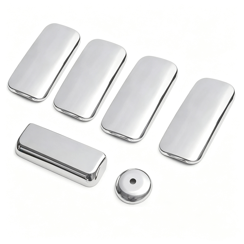 Door Handle - 5 szt. Chromowanych nakładek na klamki