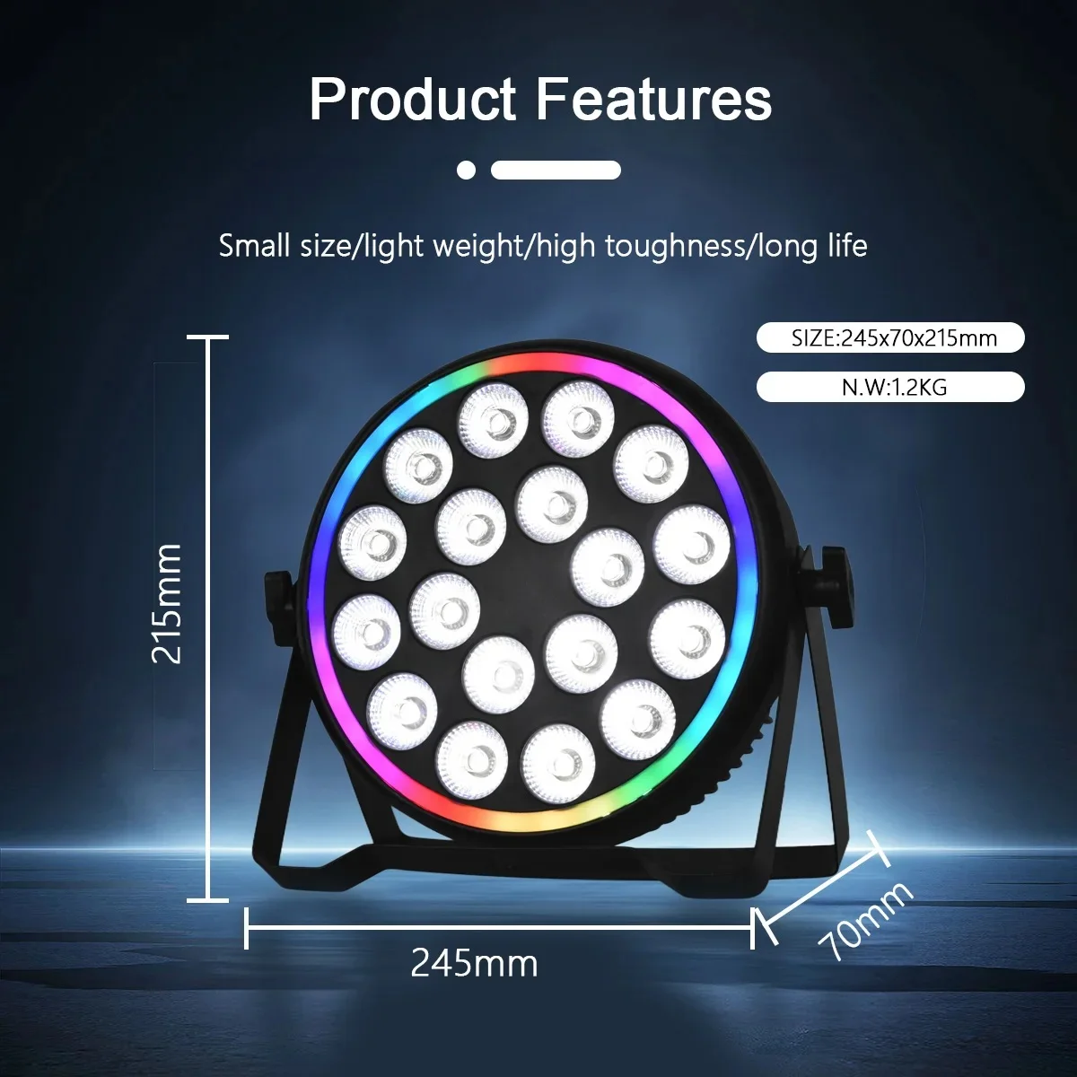 Led Strip Lights - 180W RGBW 4w1 LED Par z