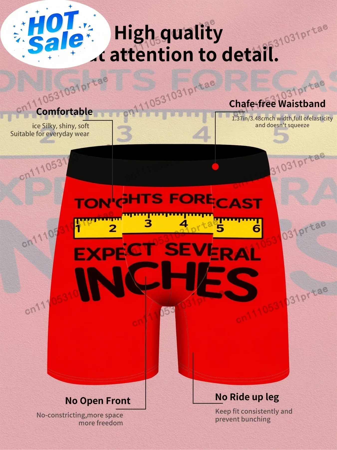 Męskie majtki z miarką, nowato – Tape Measure recenzja i cena
