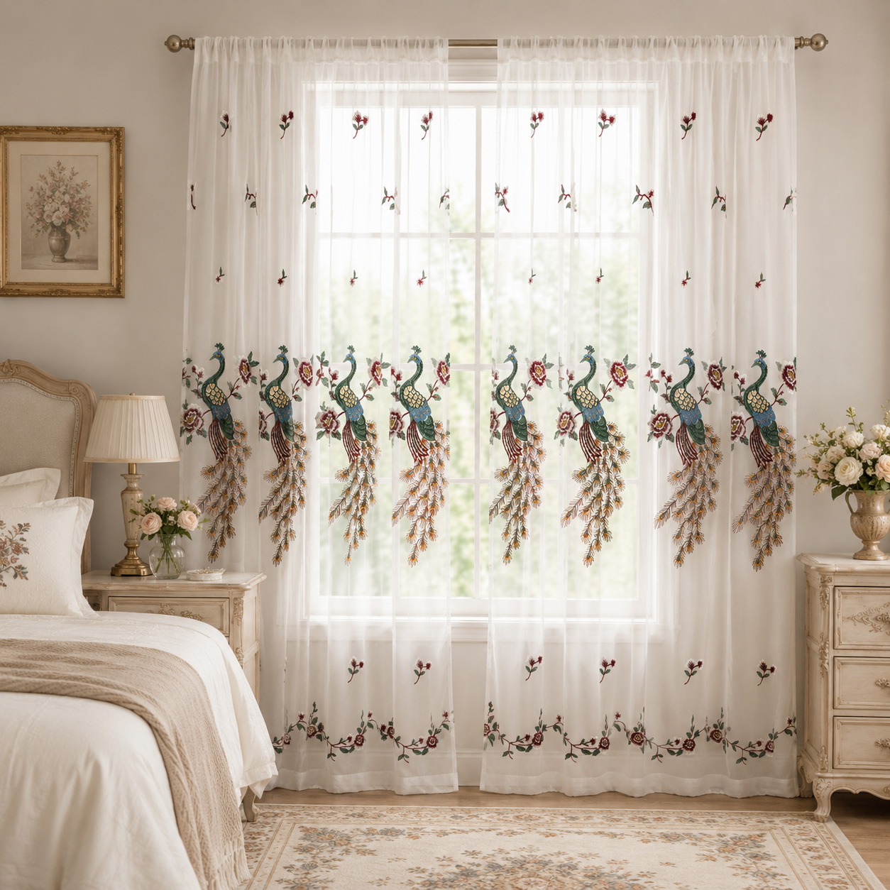 1 sztuka, biała, świeża, w sty – Curtain Rods recenzja i cena