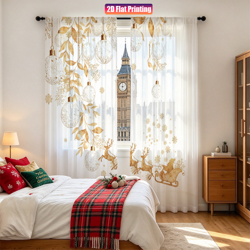 2 sztuki zasłon na Boże Narodz – Curtain Rods recenzja i cena