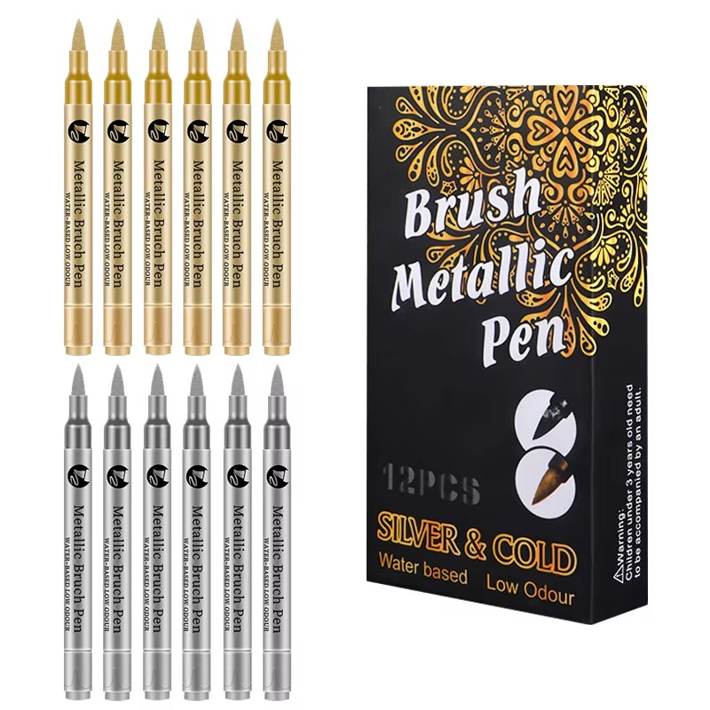 2-12 szt. Wodoodporne markery  – Paint Brush recenzja i cena