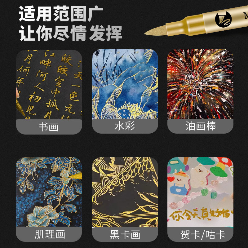 2-12 szt. Wodoodporne markery  – Paint Brush recenzja i cena