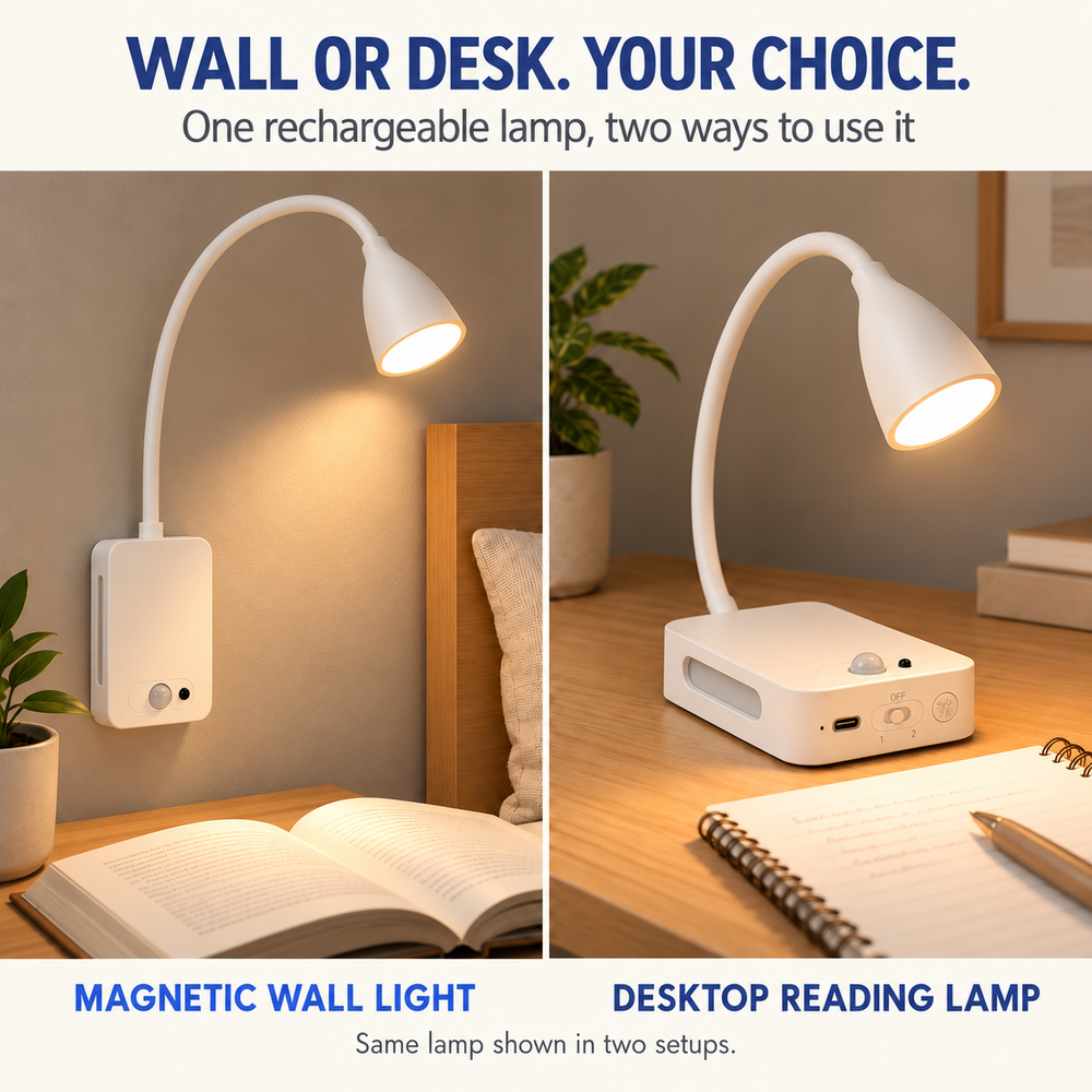 Lampa do czytania LED z możliw – Light Switch recenzja i cena