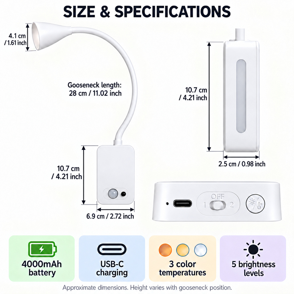 Lampa do czytania LED z możliw – Light Switch recenzja i cena